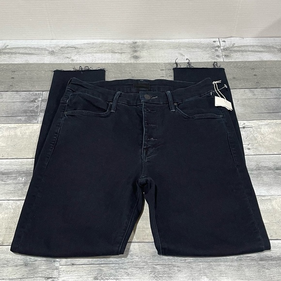 MOTHER THE PIXIE ANKLE FRAY HEM SKINNY JEANS - HOLDING HANDS - SZ - 27 (B475)